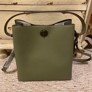 Coach Charlie Bucket Bag in Fern Leather